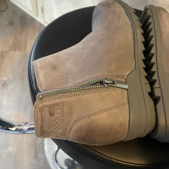 Sorel Women Joan of Arctic Ankle Leather Wedge Boots shoes sz 6.5 new - Picture 13 of 15